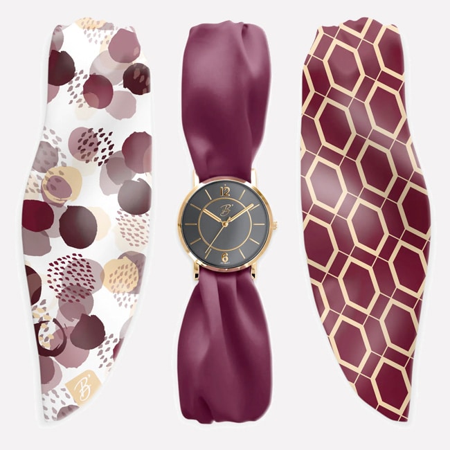 bills-reloj-Trend Satin-Burgoldy