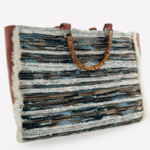 Bolso Tote Bag Unike Estilo Rústico con Tejido Multicolor