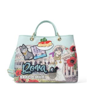 Bolso Braccialini de piel cartoline unike pamplona Roma