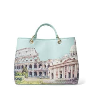 Bolso Braccialini de piel cartoline unike pamplona Roma