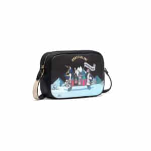 Bandolera Braccialini de cuero winter oasis negro San sebastian
