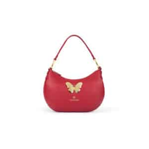 Bolso Braccialini de cuero unike pamplona rojo