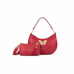 Bolso Braccialini de cuero unike pamplona rojo