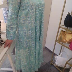 Caftan de algodón y seda. Vestido de verano Vitoria unike