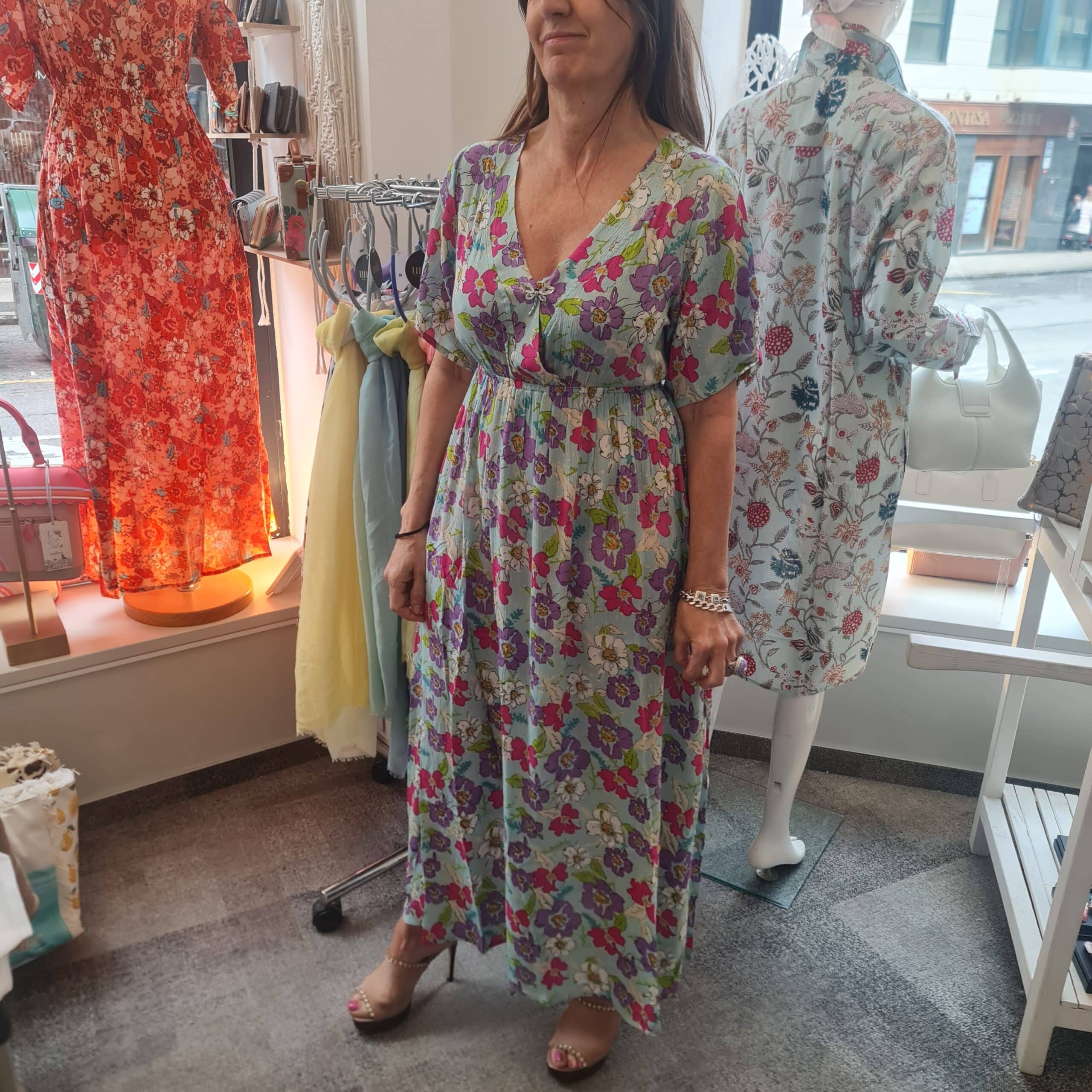 Caftan de algodón y seda. Vestido de verano pamplona unike Caftan de algodón y seda. Vestido de verano pamplona unike