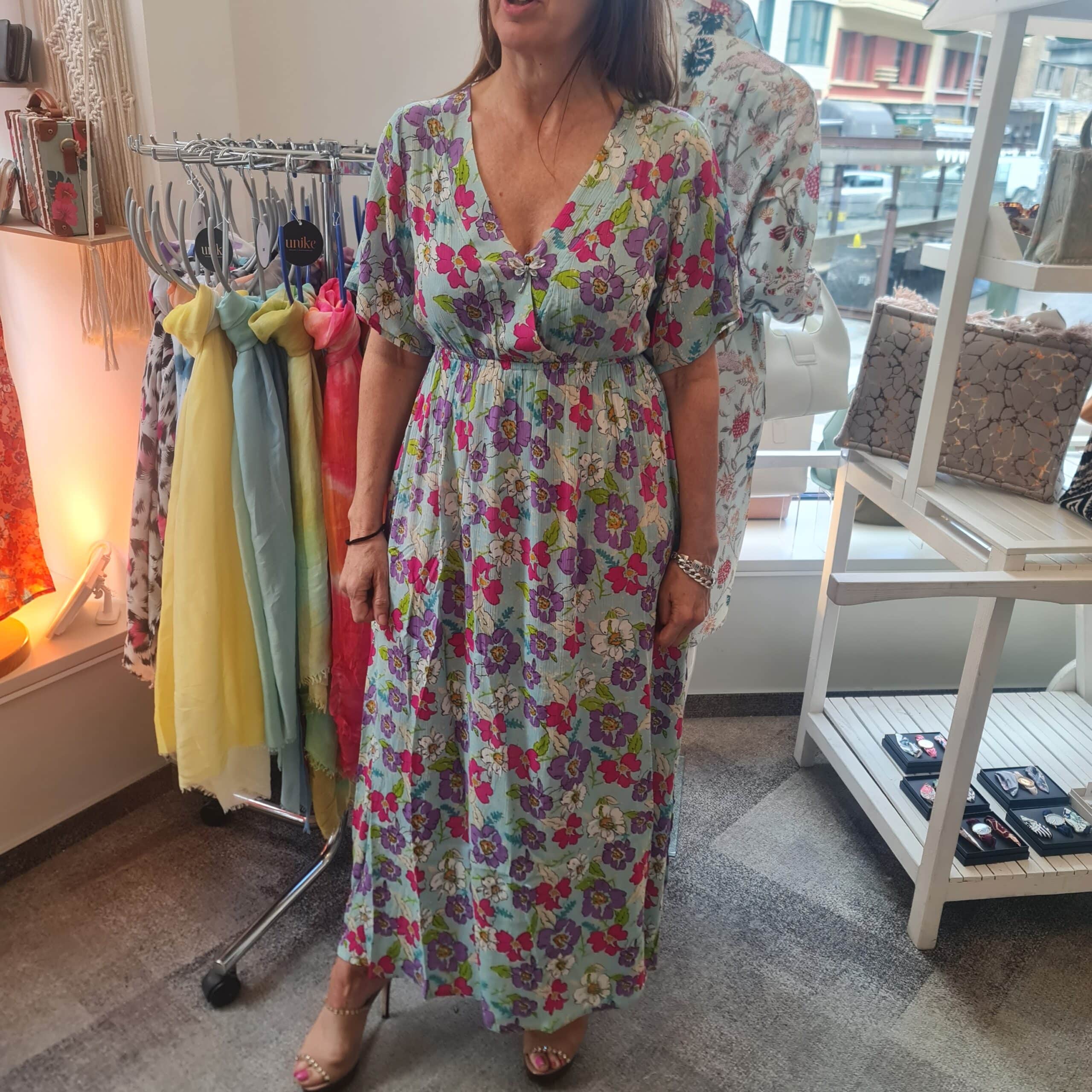 Caftan de algodón y seda. Vestido de verano pamplona unike Caftan de algodón y seda. Vestido de verano pamplona unike