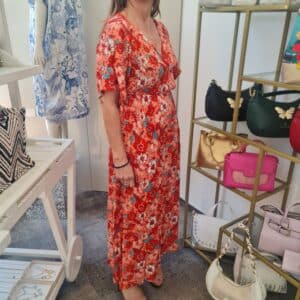 Caftan de algodón y seda. Vestido de verano pamplona unike