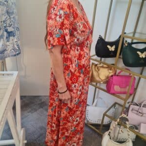 Caftan de algodón y seda. Vestido de verano pamplona unike