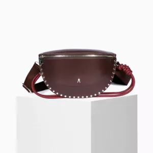 Bolso de cuero para mujersmile clou choco, moda francesa en Pamplona con estilo sofisticado