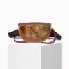Riñonera de cuero mujer Smile Clou Python Fuego Craie Studio disponible en Unike boutique en Pamplona