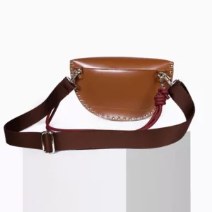 Riñonera de cuero mujer Smile Clou Python Fuego Craie Studio disponible en Unike boutique en Pamplona