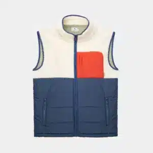 chaleco sin mangas para hombre color marfil y azul marino, diseño moderno y cálido Unike-Shop Pamplona